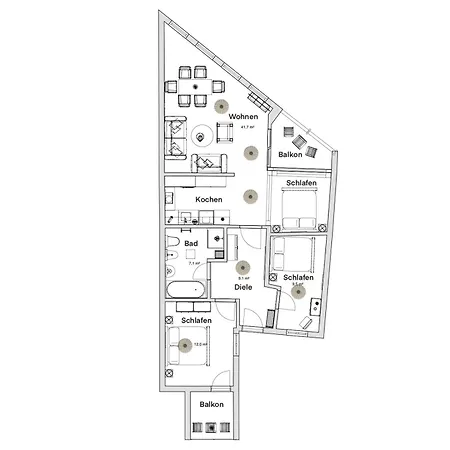 Apartment Pineapple - Palais Am Neumarkt Dresden